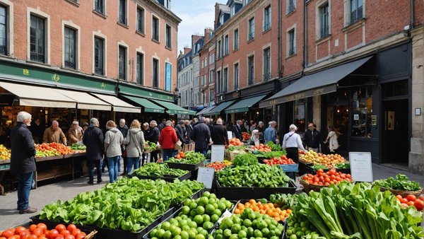 Découvrir le marché valenciennois : produits locaux et atmosphère conviviale